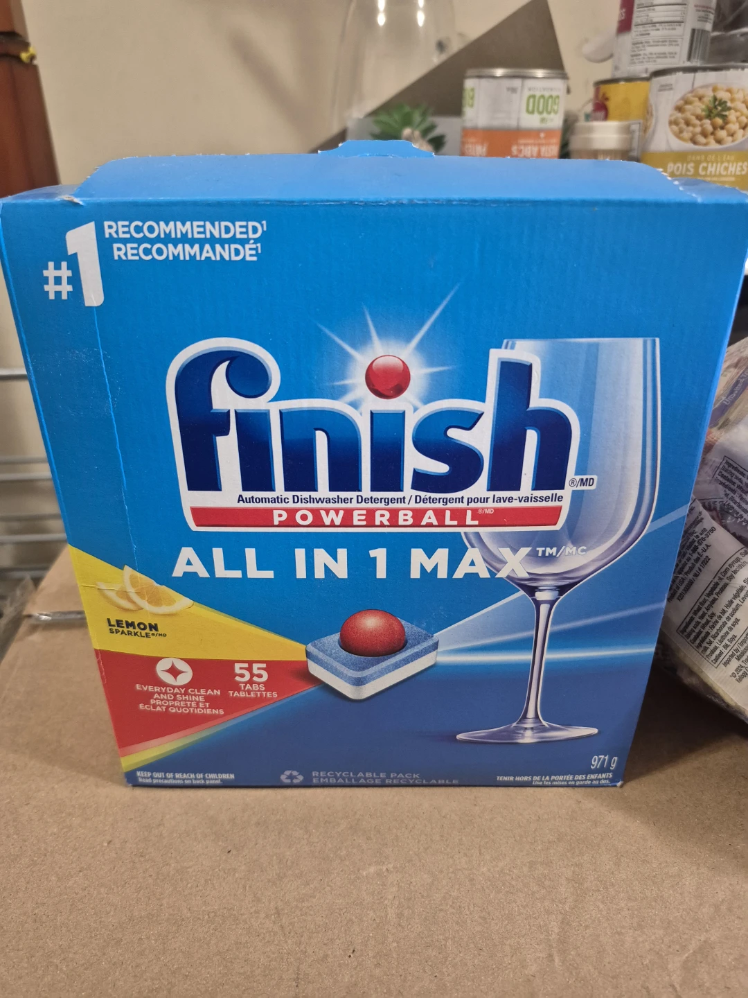 Finish All In 1 Max Powerball Dishwasher Detergent (55 Tablets)