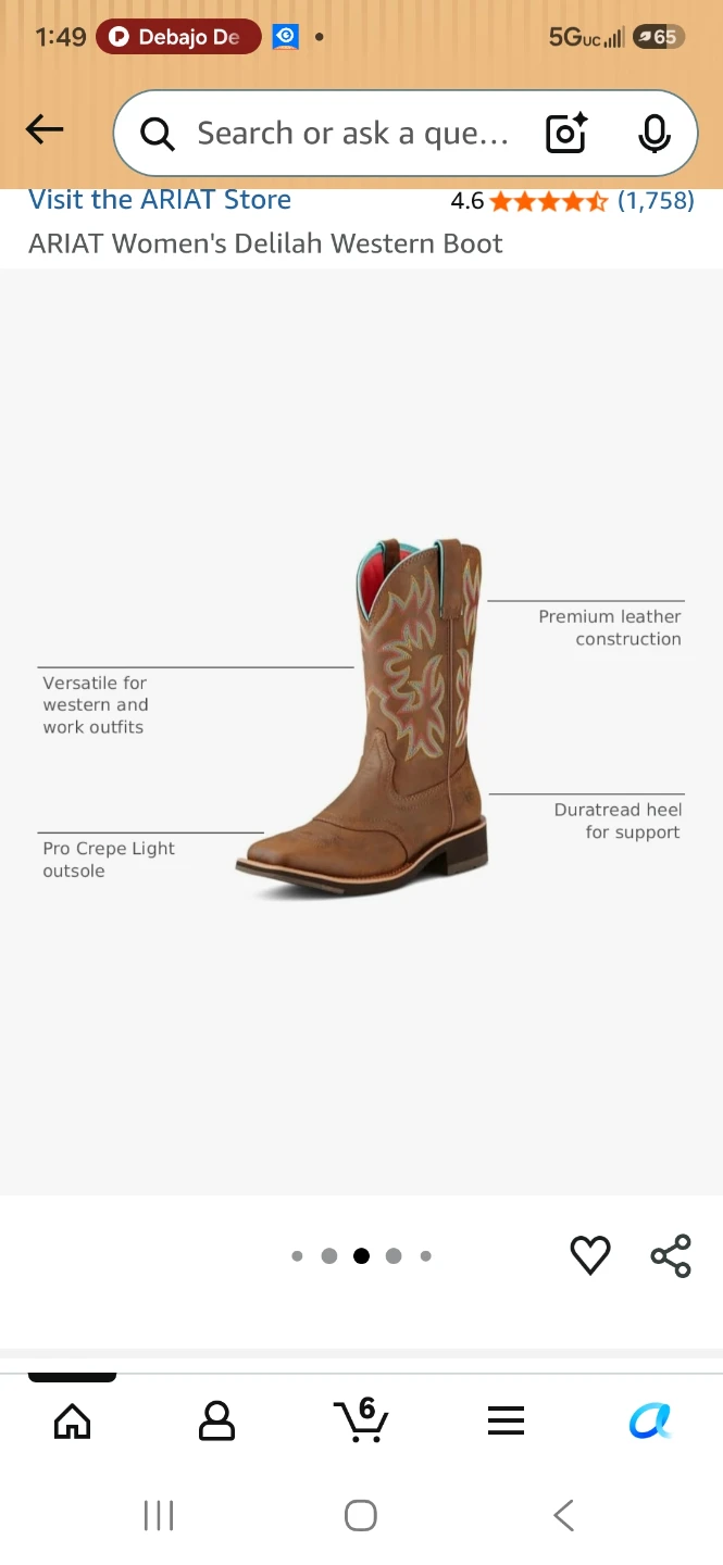 ARIAT Women's Delilah Western Boots - photo 2