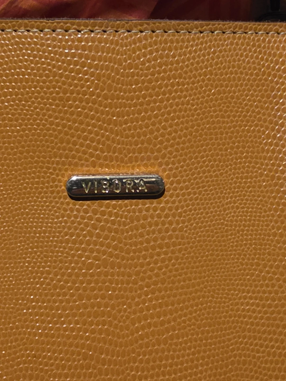 VIBORA Brown Faux Leather Satchel Handbag with Shoulder Strap - photo 2