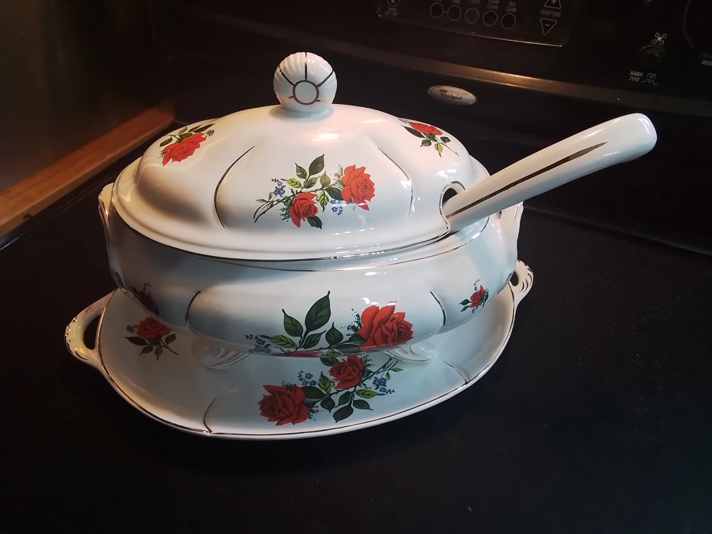 STUNNING Vintage Loucarte Portugal 4-Piece Soup Tureen Set