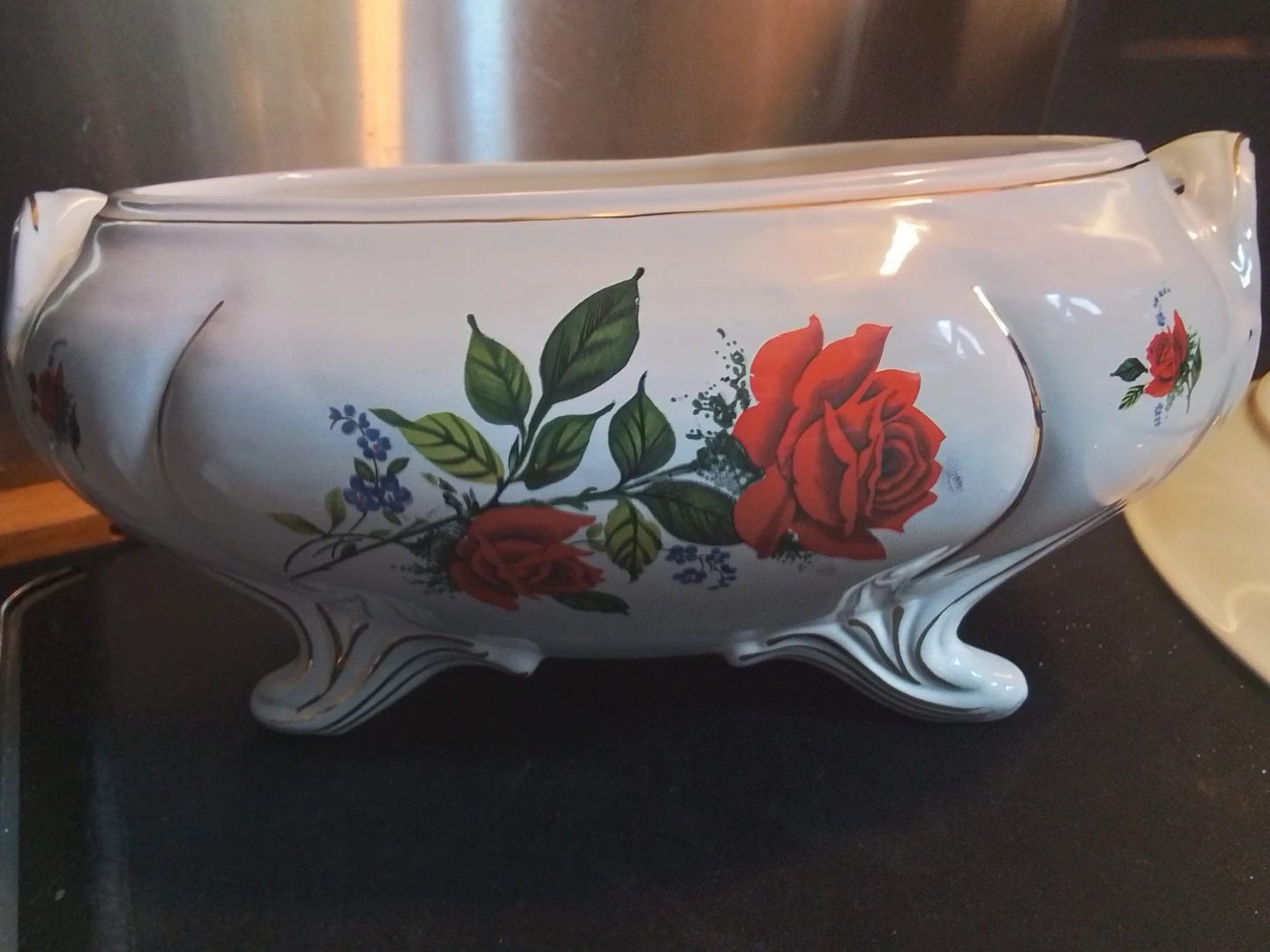 STUNNING Vintage Loucarte Portugal 4-Piece Soup Tureen Set - photo 5