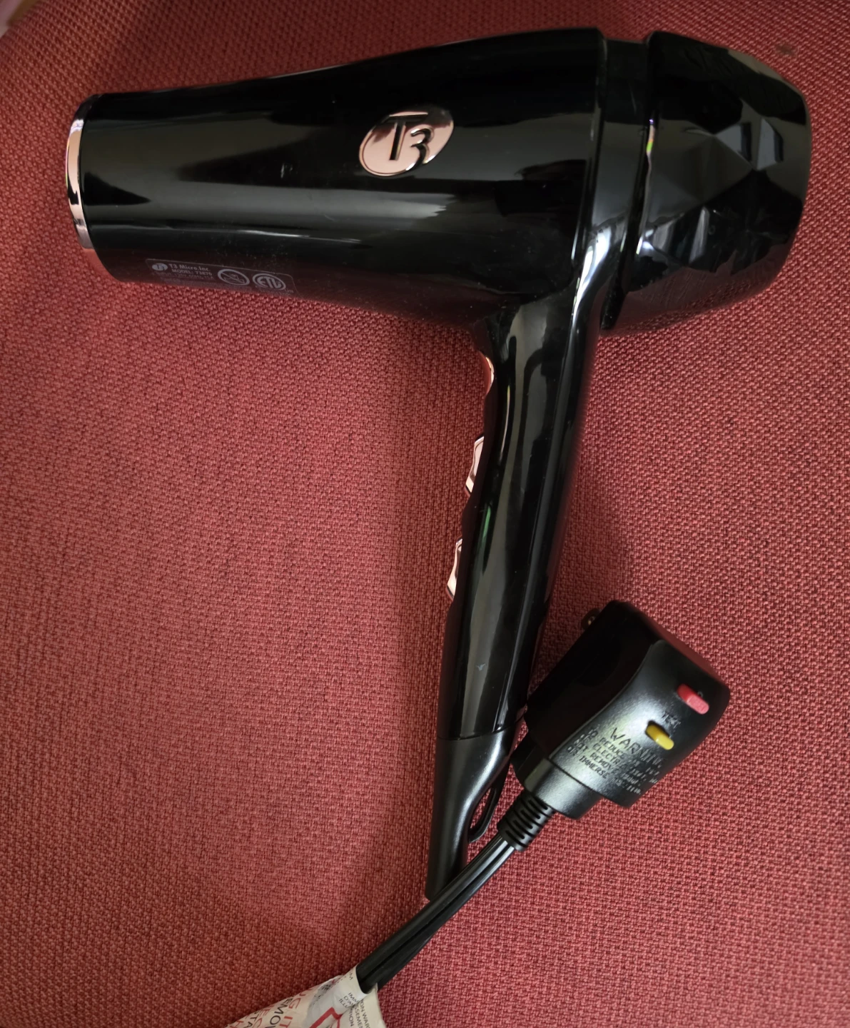T3 Black Hair Dryer