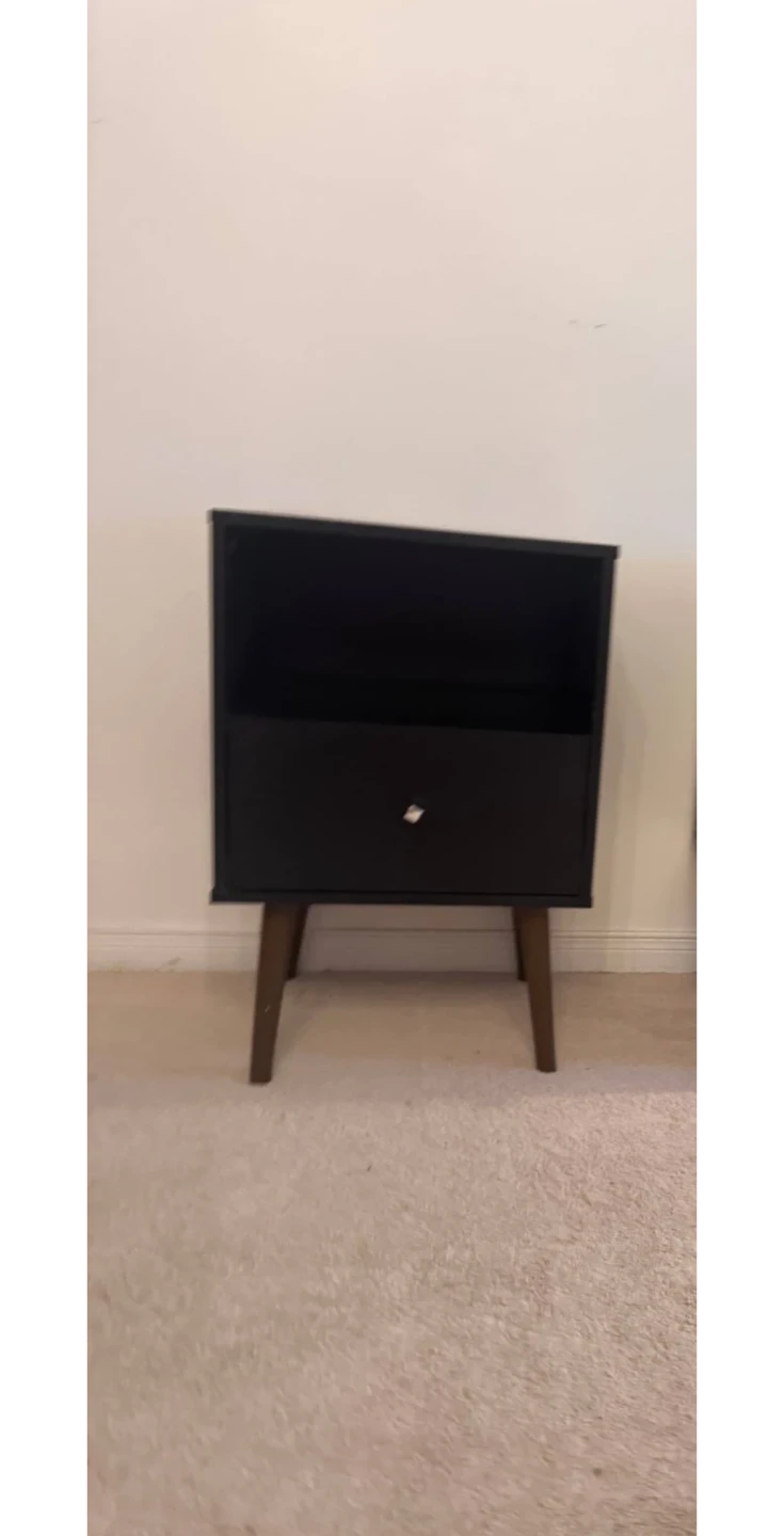 Black Nightstands with Drawer - Only One - photo 4