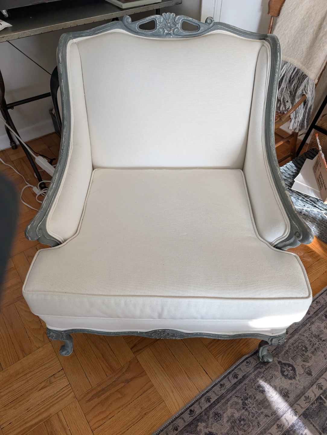 White Accent Chair - photo 2