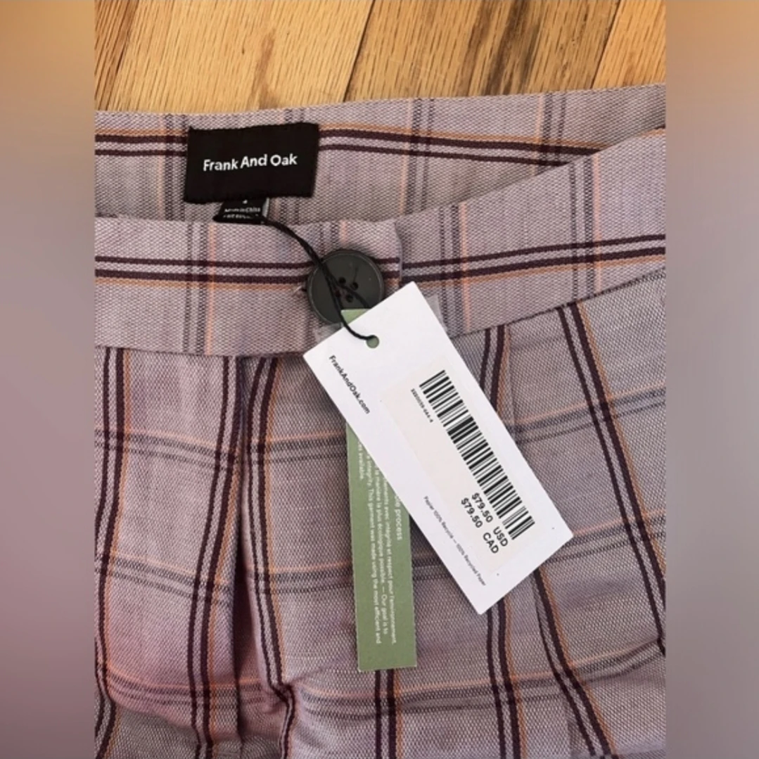 Frank And Oak Plaid Linen-Tencel Shorts - photo 3