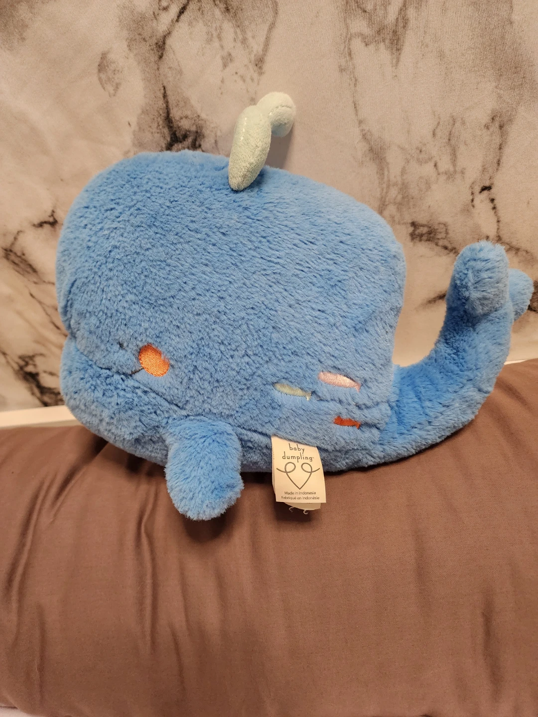 Baby Dumpling Blue Whale Plush Toy - photo 2