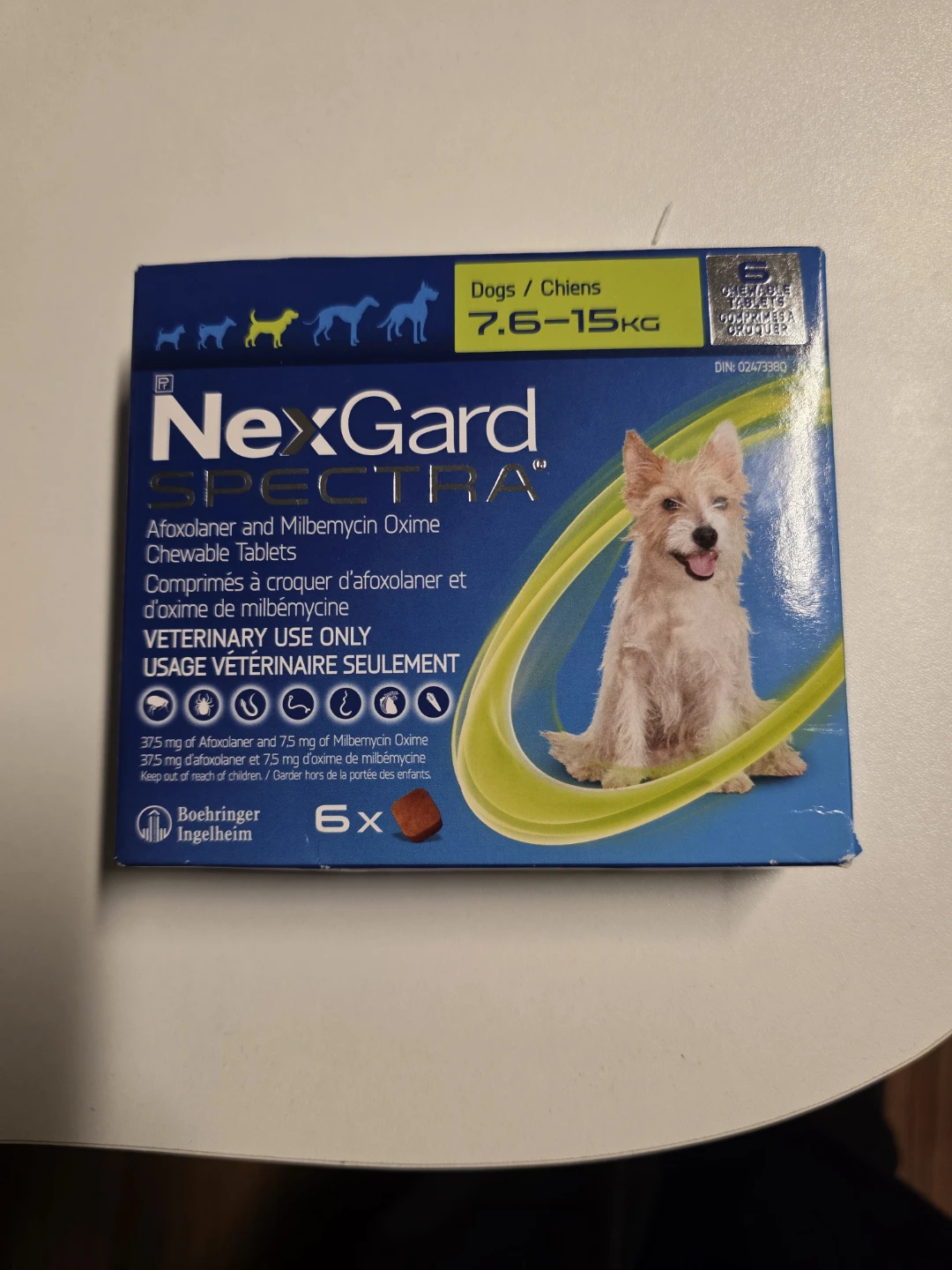 **EXTRA DISCOUNT** NexGard Spectra Tablets for Dogs 7.6-15kg