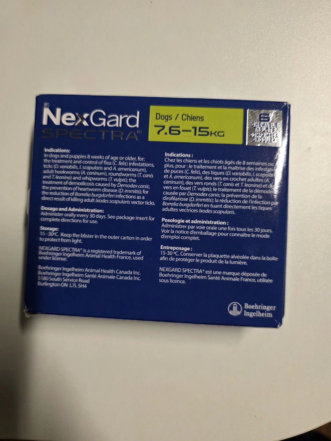 **EXTRA DISCOUNT** NexGard Spectra Tablets for Dogs 7.6-15kg - photo 2