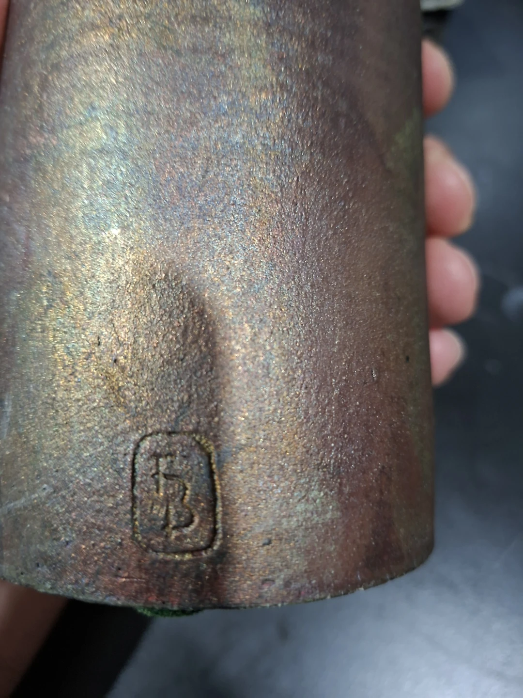 Decorative Ceramic Vase with Gold Toned Accents - photo 2