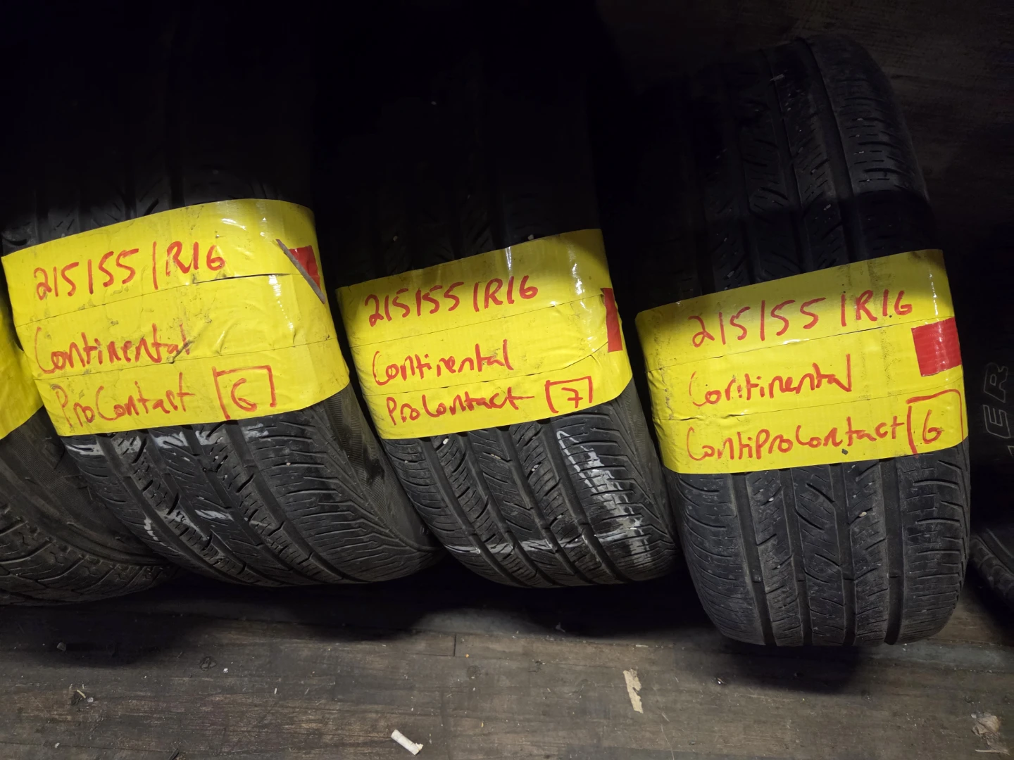3 Continental ContiProContact Tires 215/55R16