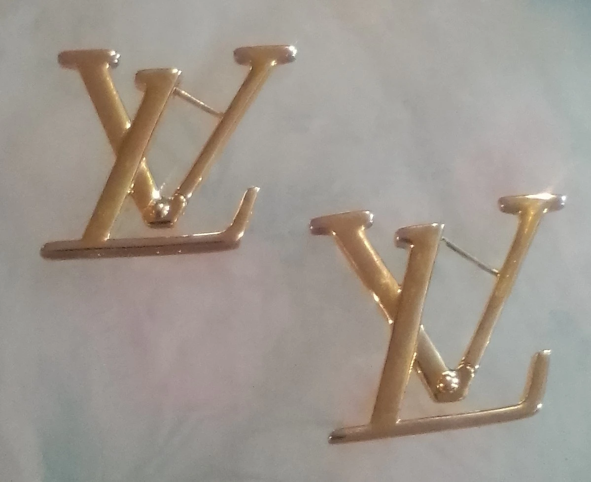Louis Vuitton Style Earrings