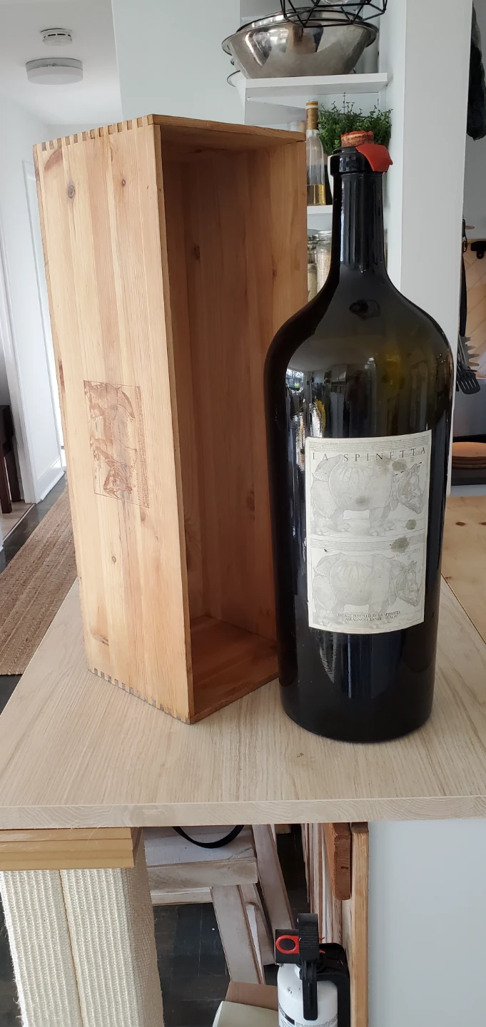 La Spinetta Wine Bottle with Wooden Crate