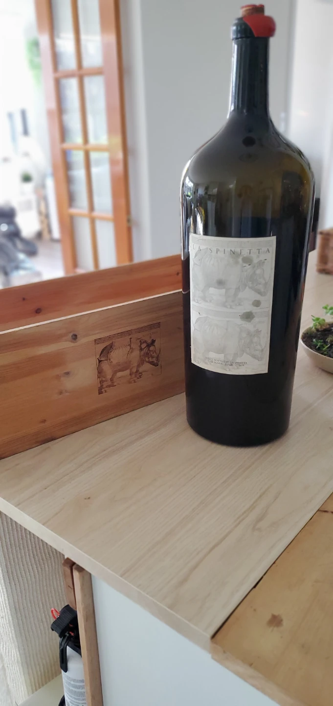 La Spinetta Wine Bottle with Wooden Crate - photo 3