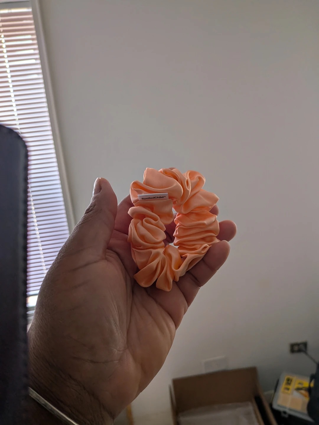 Peach Satin Scrunchie - photo 3