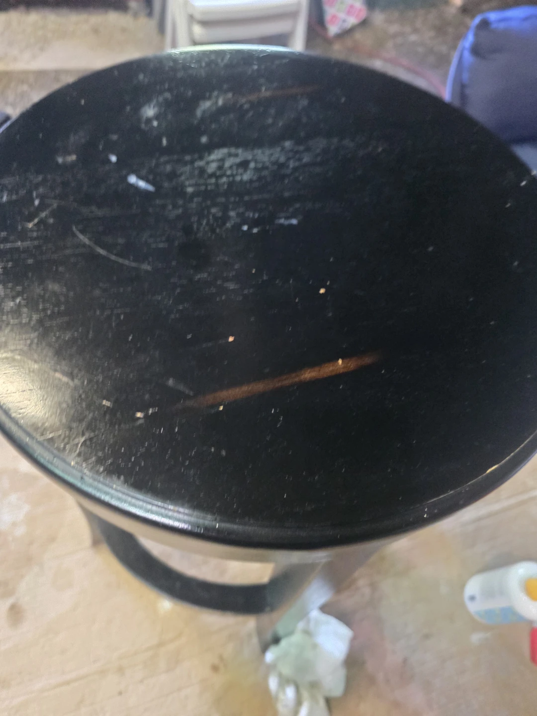 Black Wooden Bar Stool - photo 5