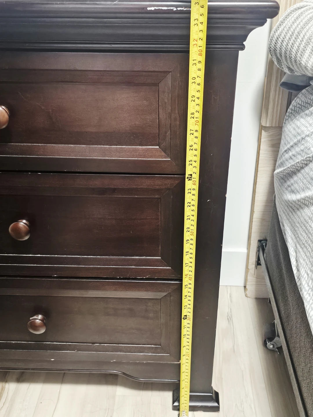 Dark Brown Six-Drawer Dresser - photo 2