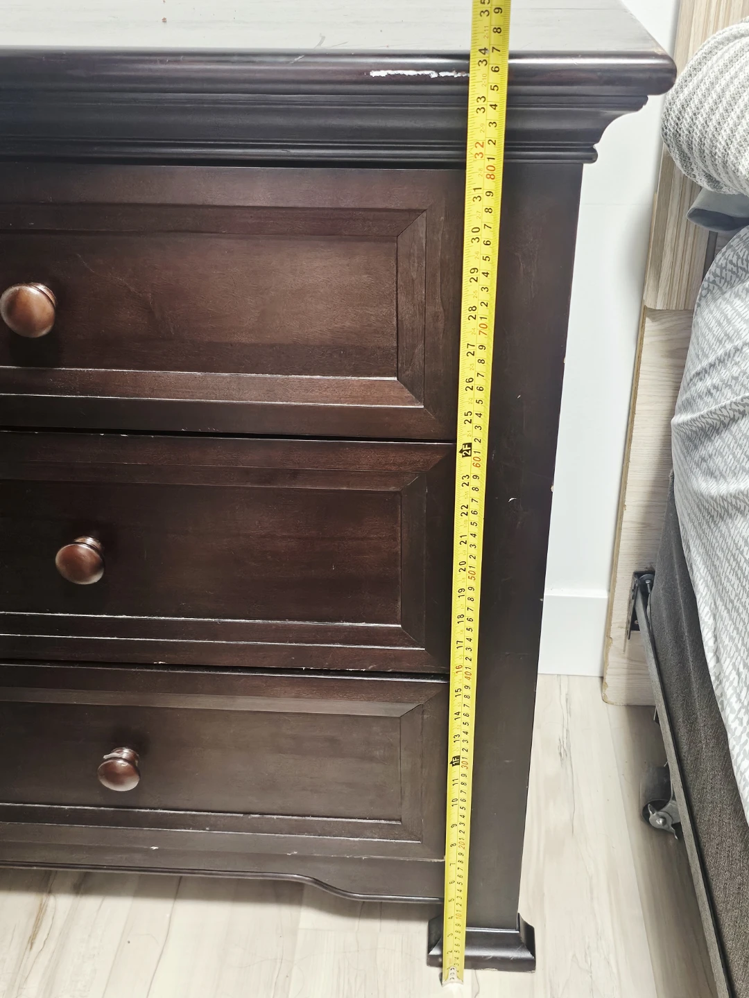 Dark Brown Six-Drawer Dresser - photo 3
