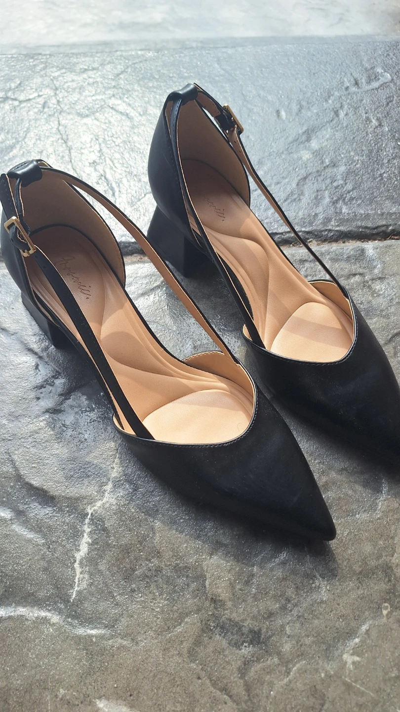 Black D'Orsay Block Heels - photo 2