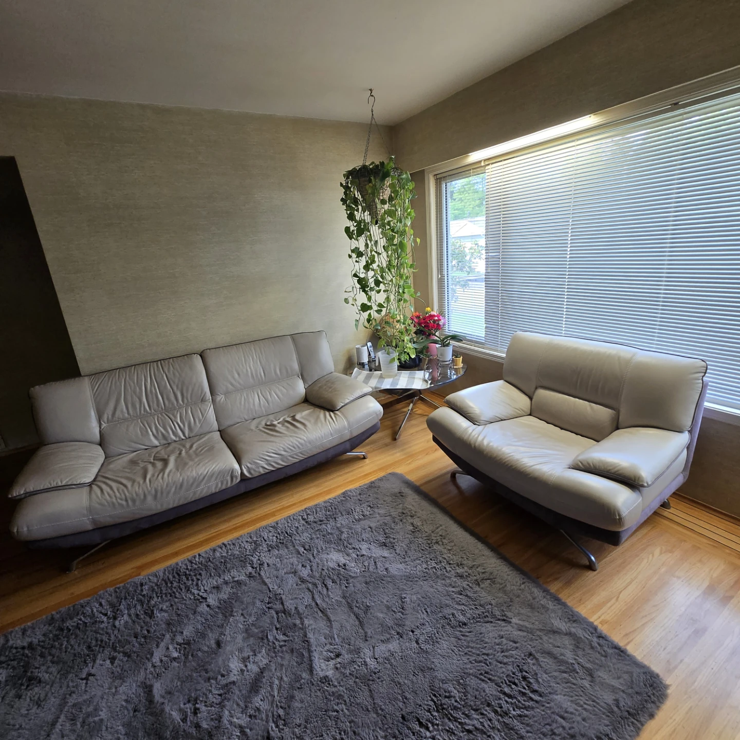 Leather Sofa and Loveseat Set