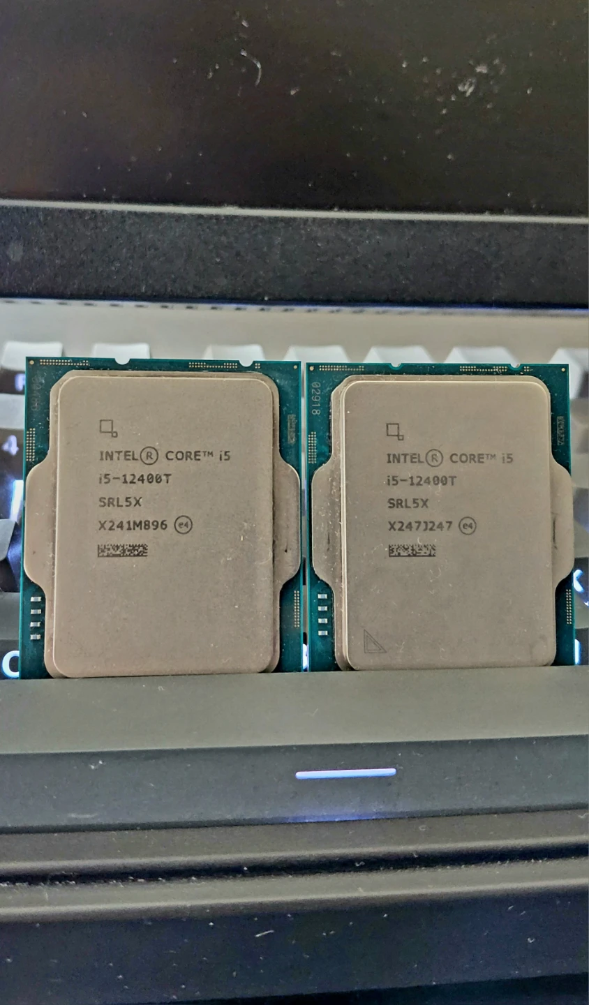Two Intel Core i5-12400T