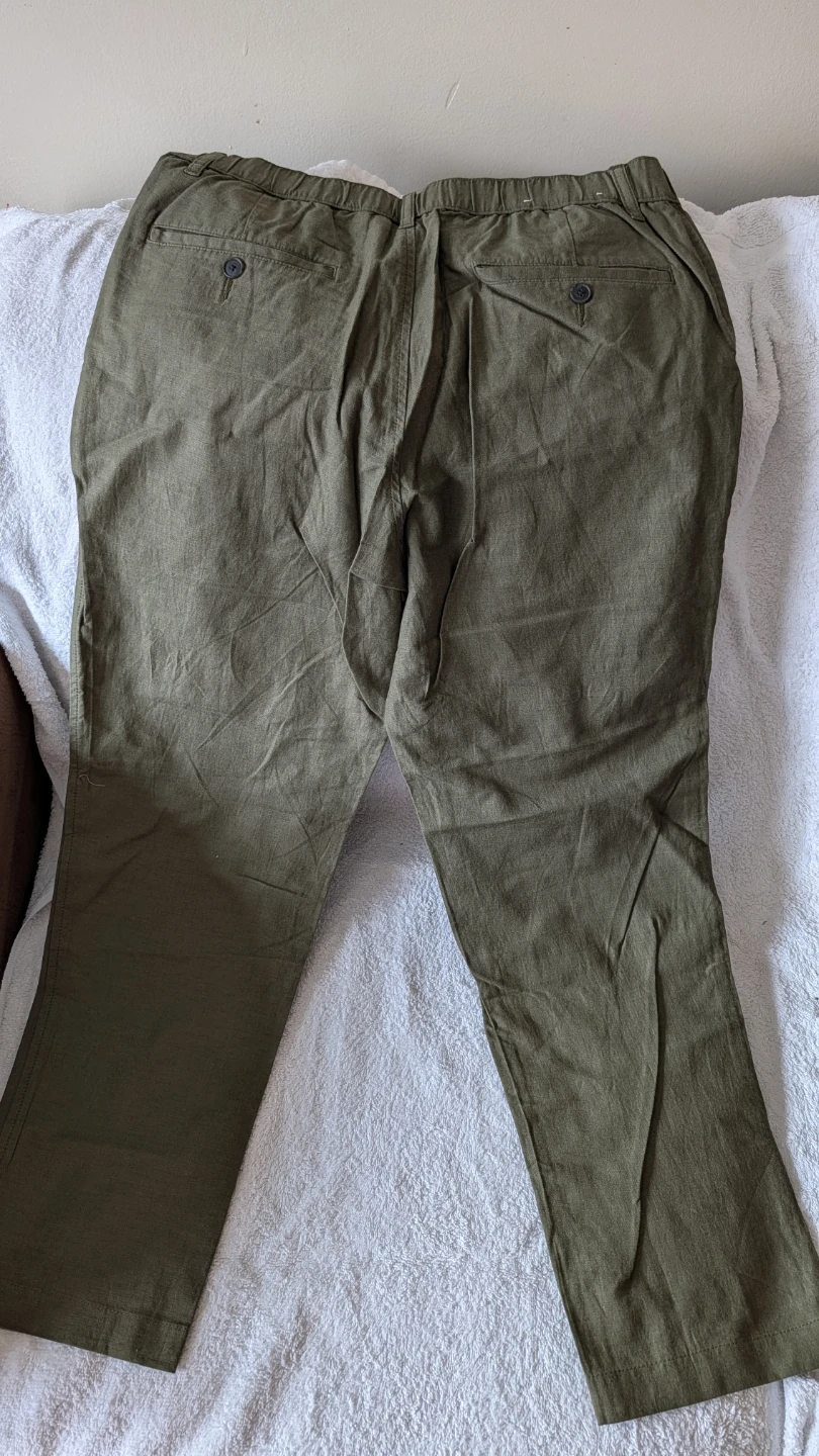 Olive Green Drawstring Pants - Size Medium