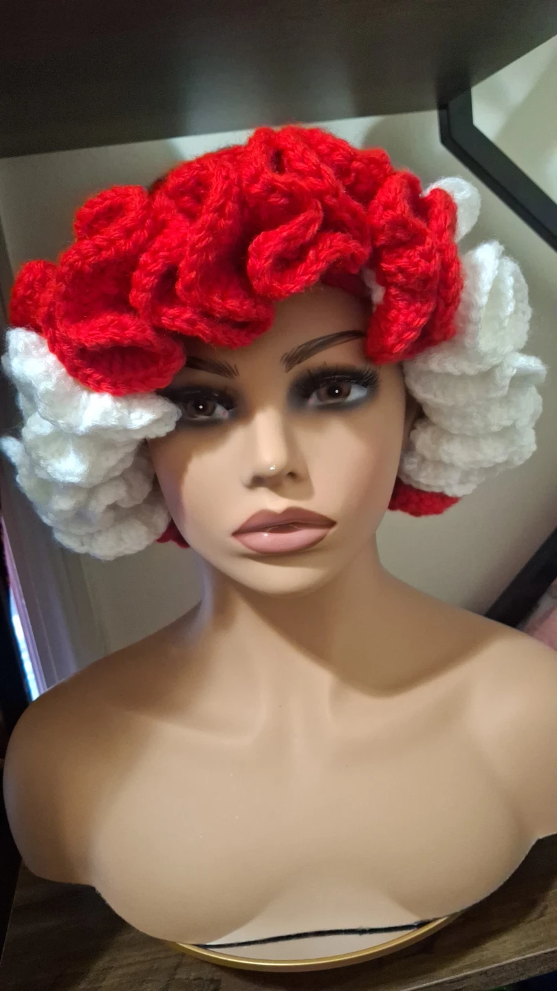Crochet hat handmade color Hatian frag
