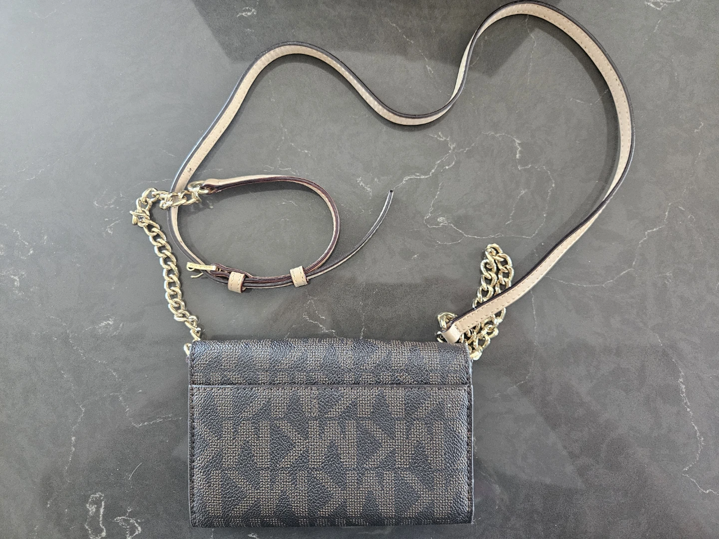 Michael Kors Brown Monogram Wallet Bag with Strap - photo 2