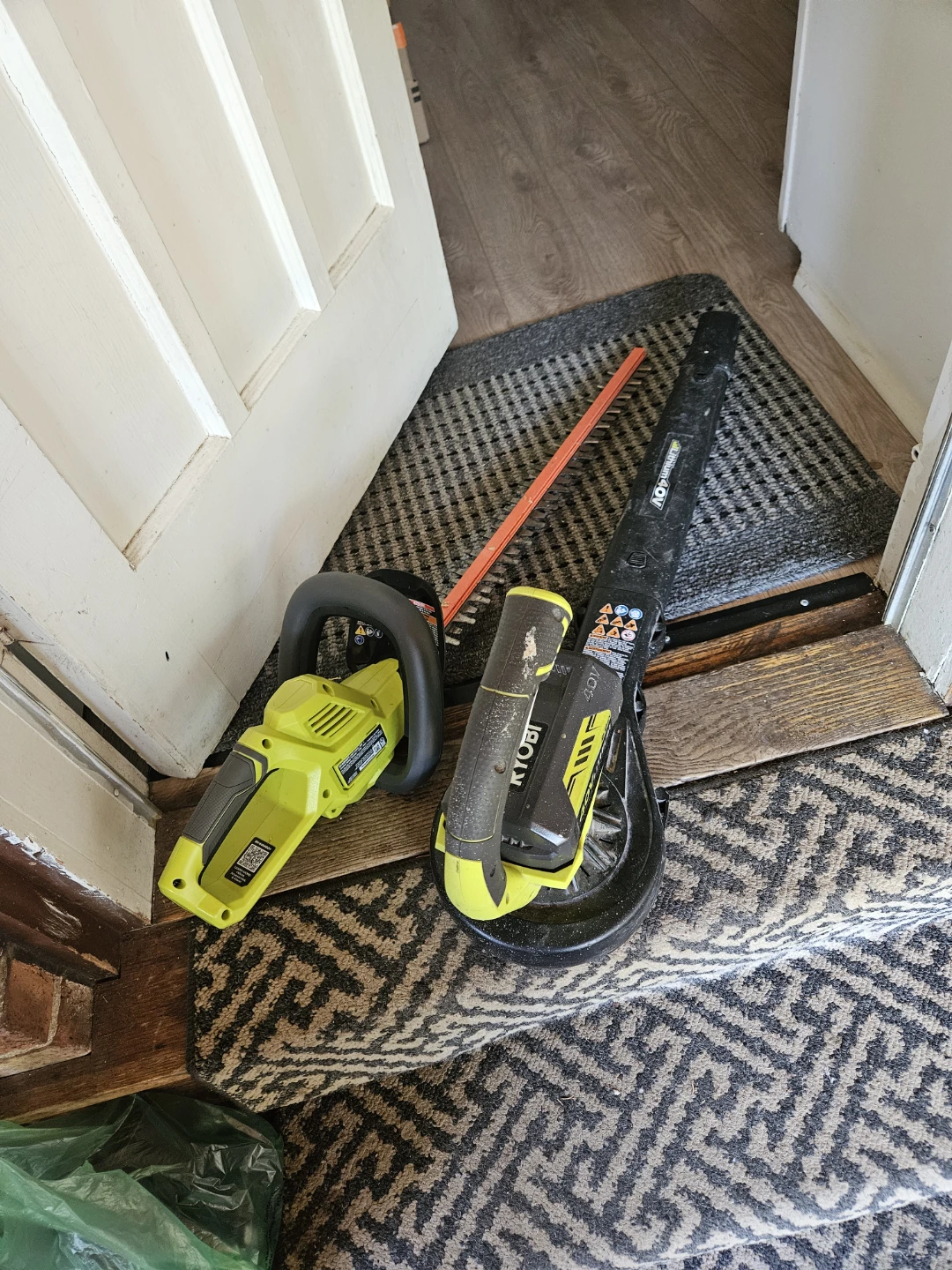 Ryobi 40V Lithium Hedge Trimmer and String Trimmer Combo