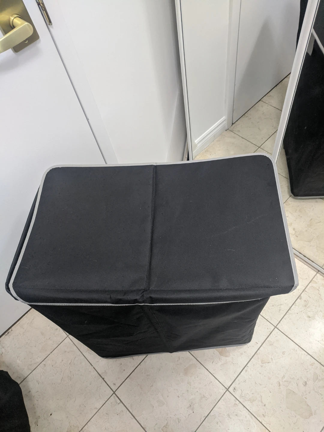 Black Collapsible Laundry Hamper - photo 4