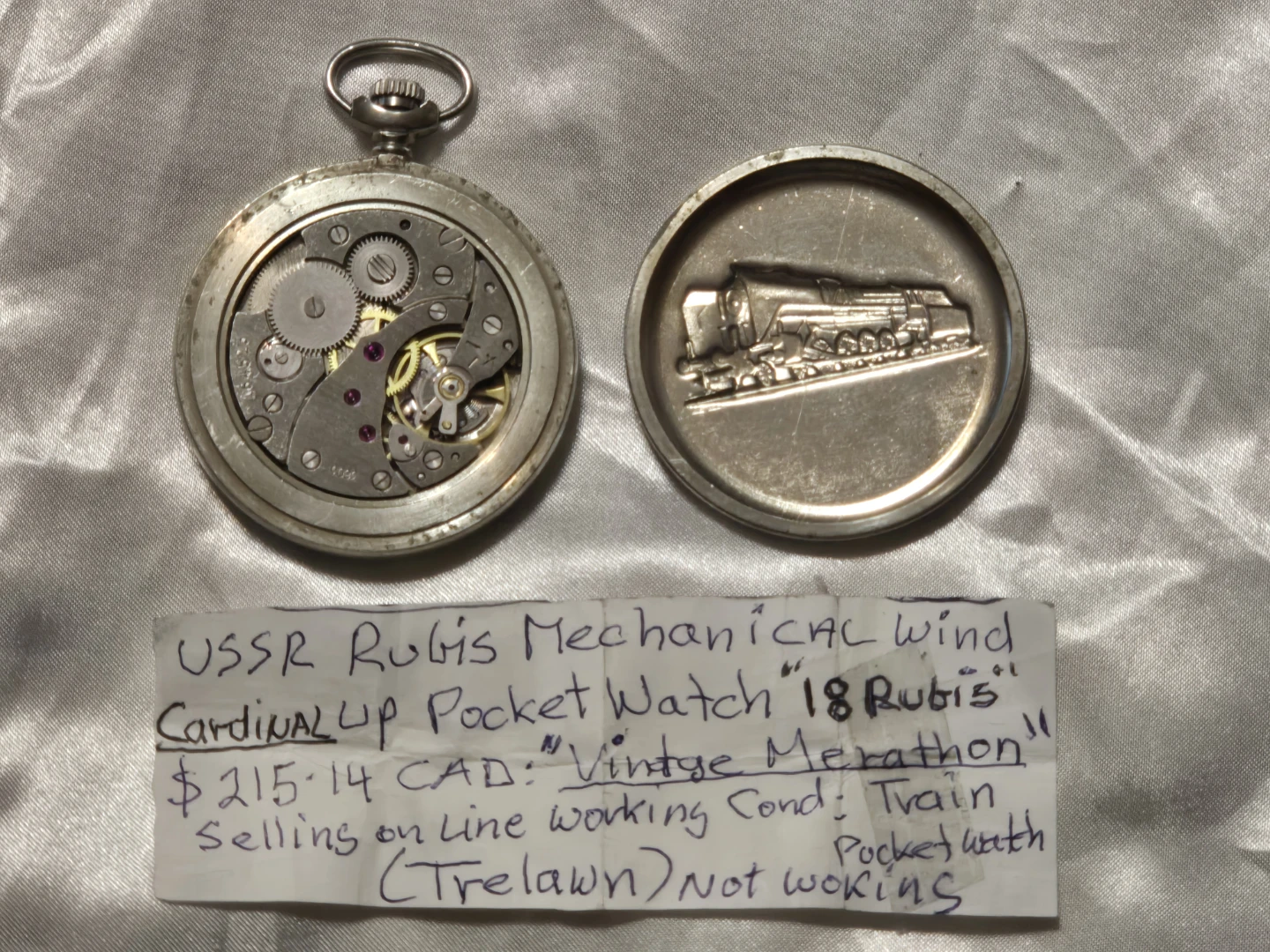 Cardinal Mechanical Pocket Watch - photo 2