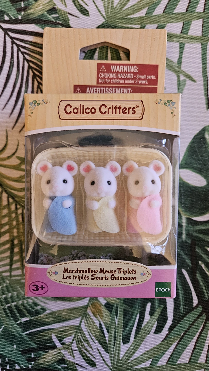 Calico Critters Marshmallow Mouse Triplets