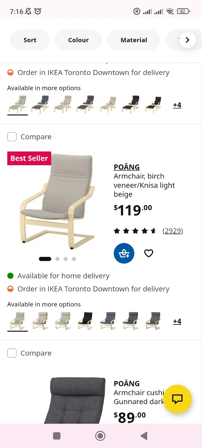 IKEA Poäng Armchair - Light Beige - photo 4