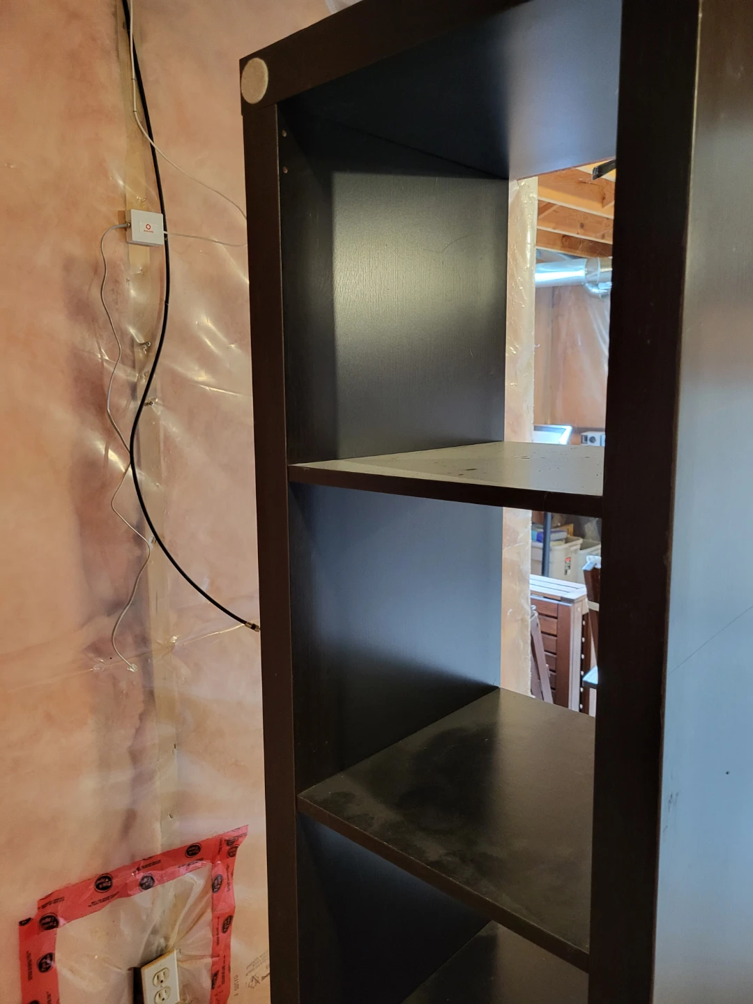 Ikea Expedit Black Tall 5-Shelf Bookshelf