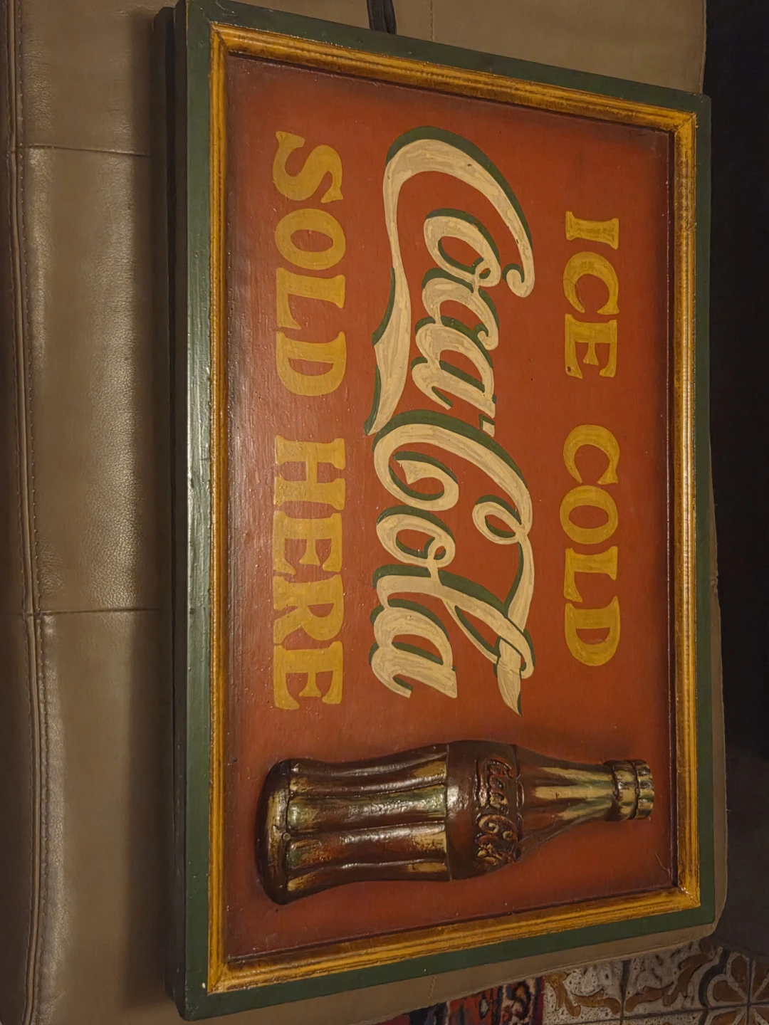Coca-Cola Ice Cold Sold Here Sign - photo 2