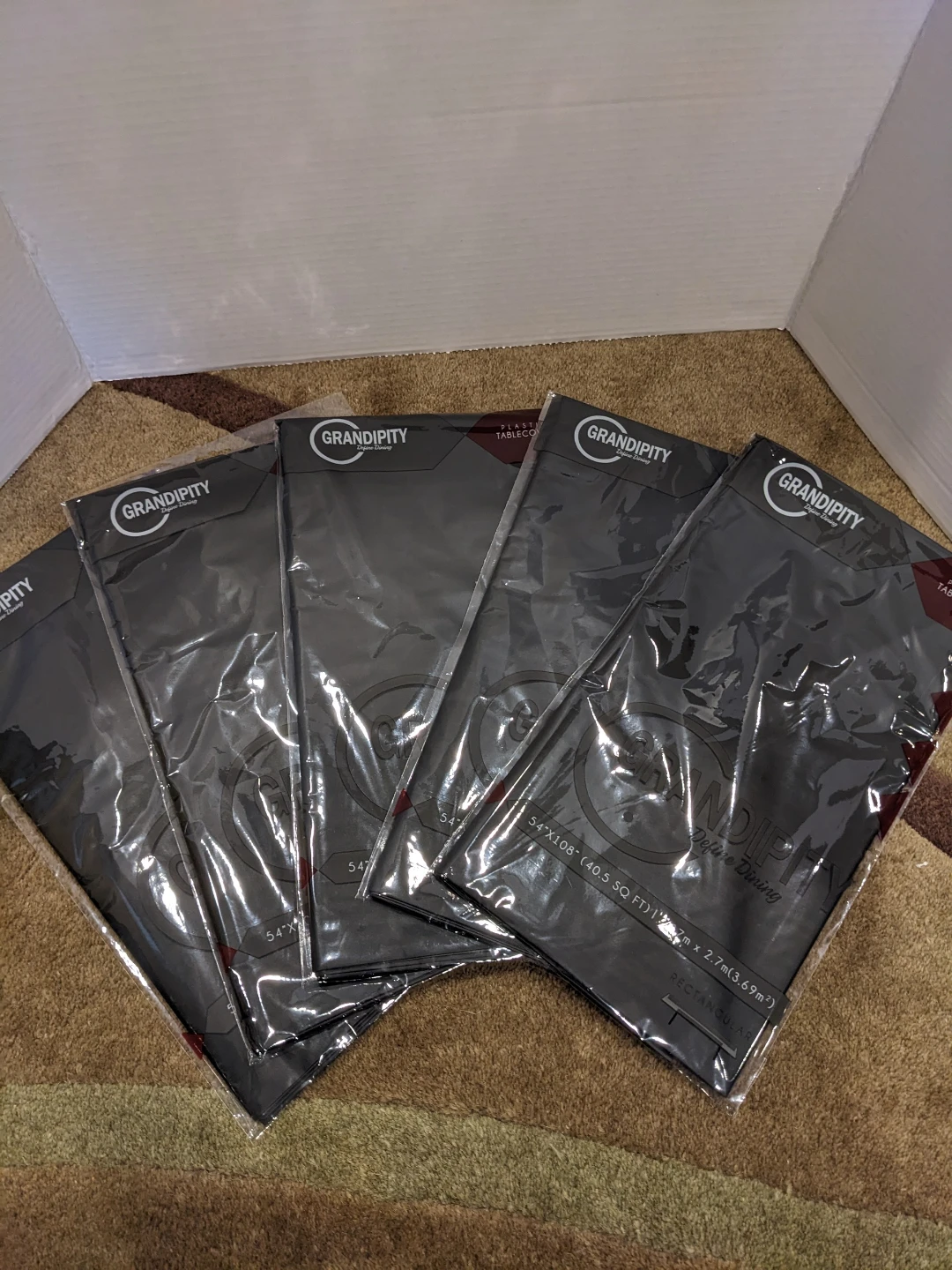 New Plastic Tablecloths - 54" x 108"