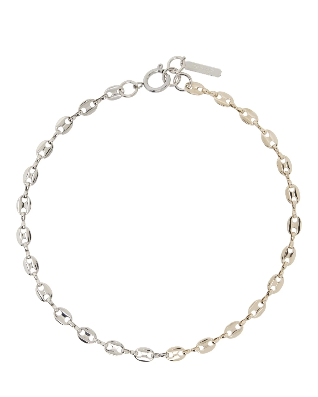 Justine Clenquet JOY Chain Choker Necklace Two-Tone Silver Gold