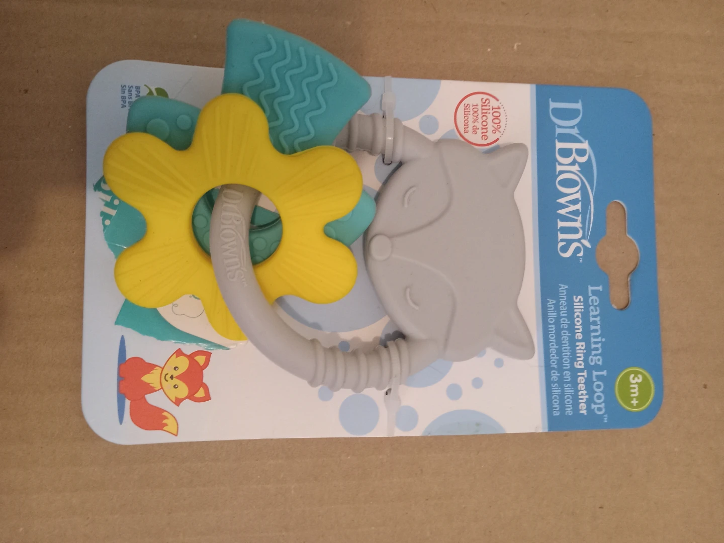 Dr. Brown's Learning Loop Silicone Ring Teether