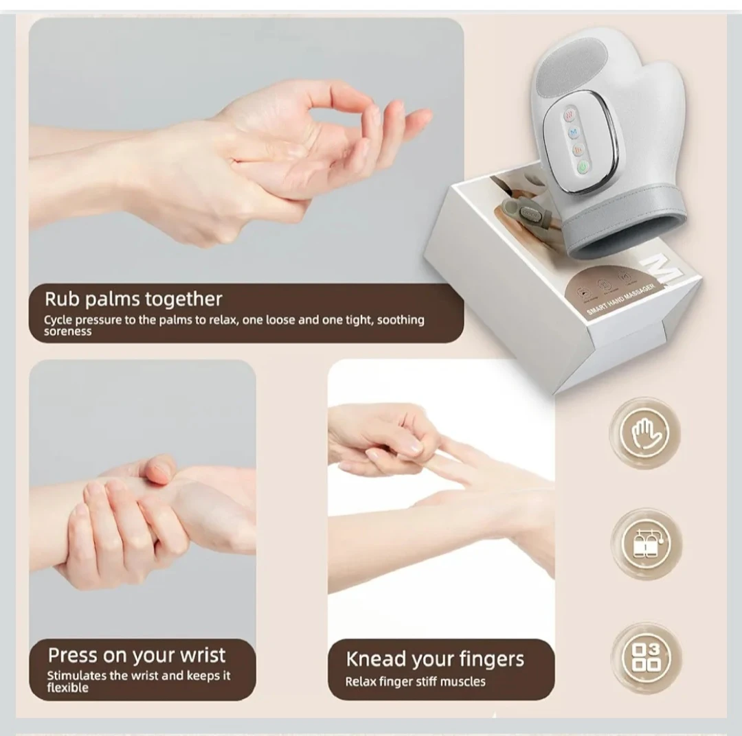 Smart Hand Massager with Airbag Massage and Warm Compress - photo 5