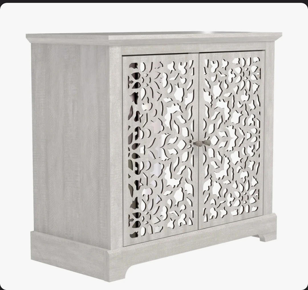 2 Door Mirrored Accent Cabinet - photo 3