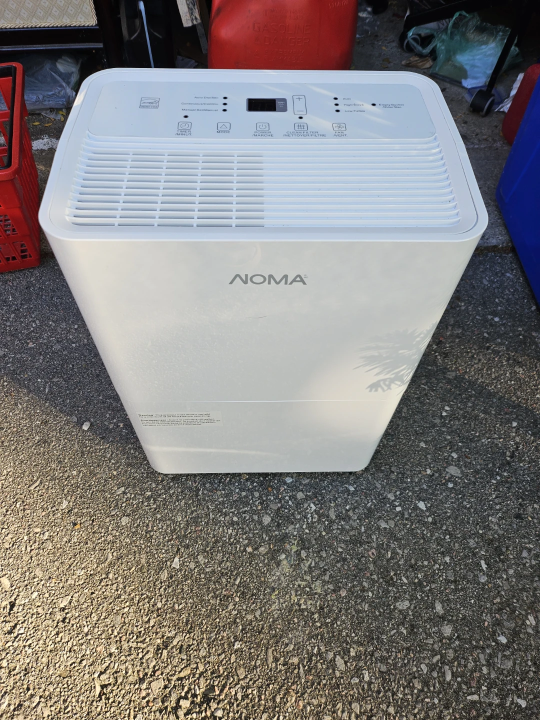 NOMA Dehumidifier, lightly used