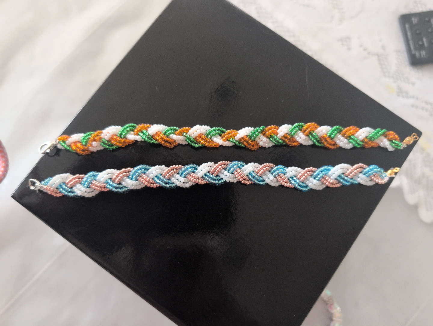 Handmade Beaded Bracelets - Set of 2