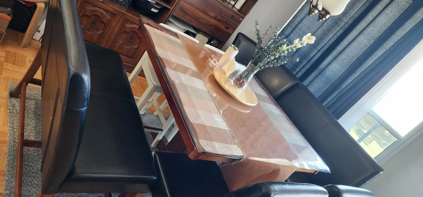 Dining Table with Chairs and Bench - photo 2