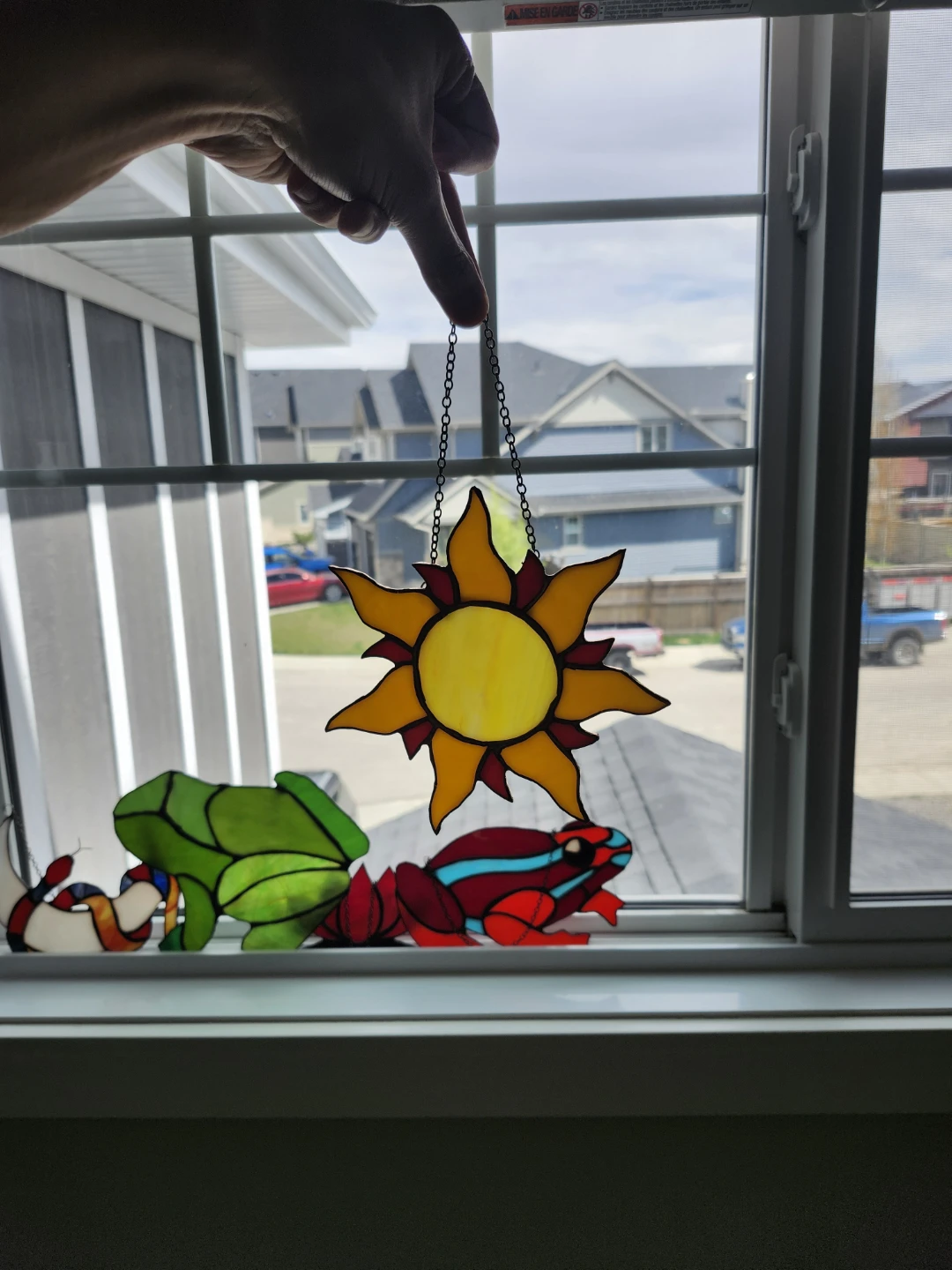 Stained Glass Sun Suncatcher