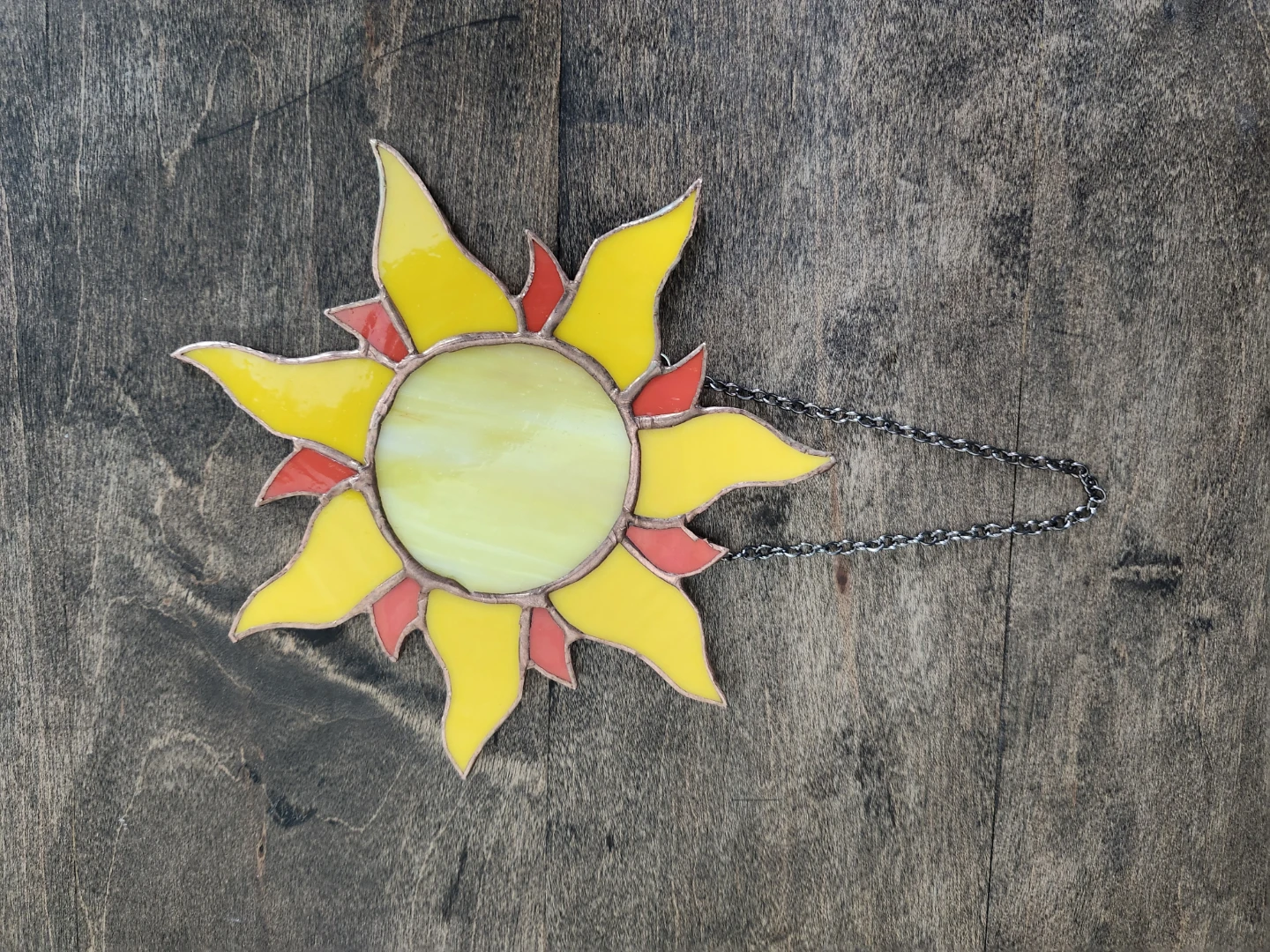 Stained Glass Sun Suncatcher - photo 2