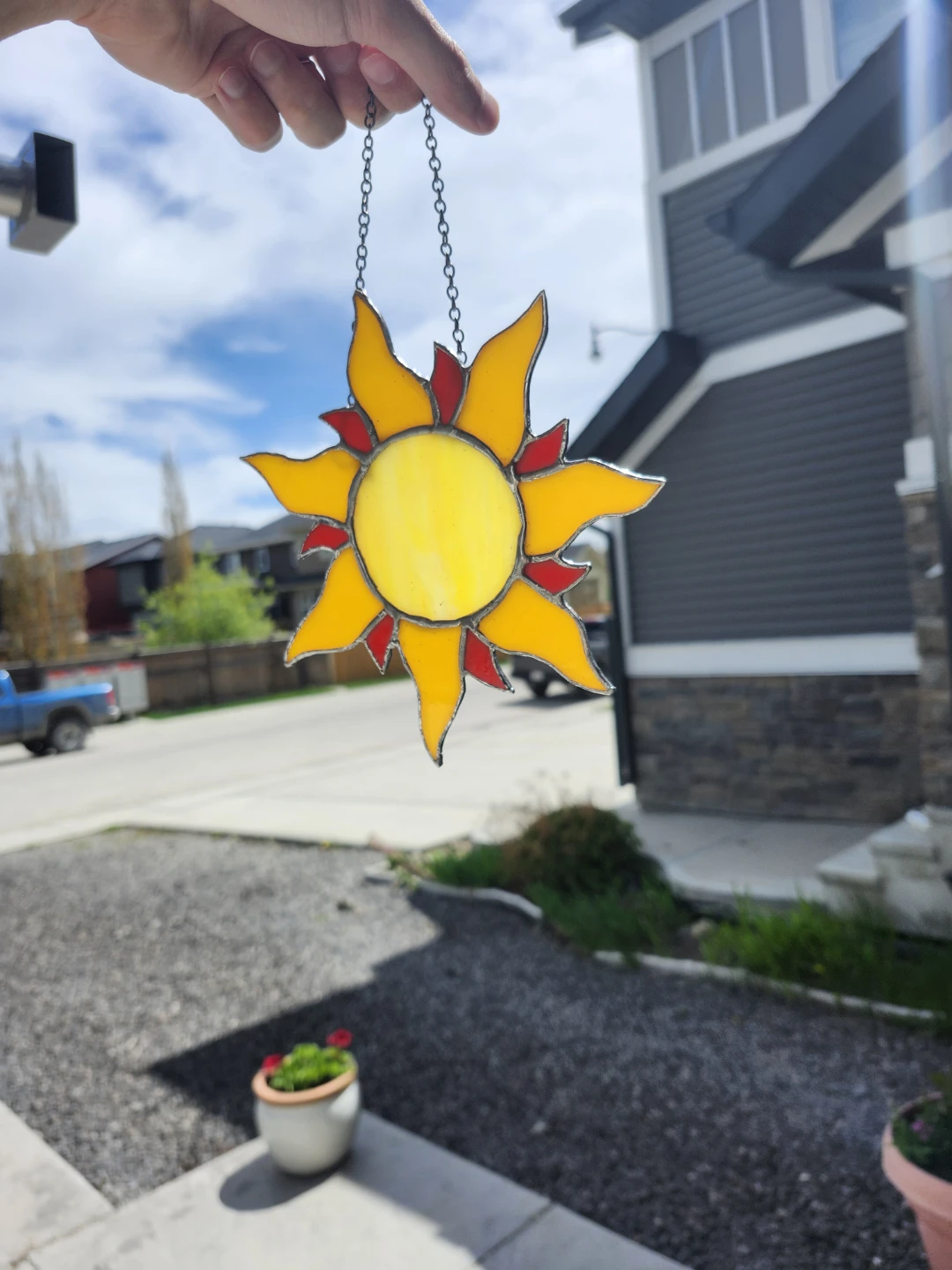 Stained Glass Sun Suncatcher - photo 3