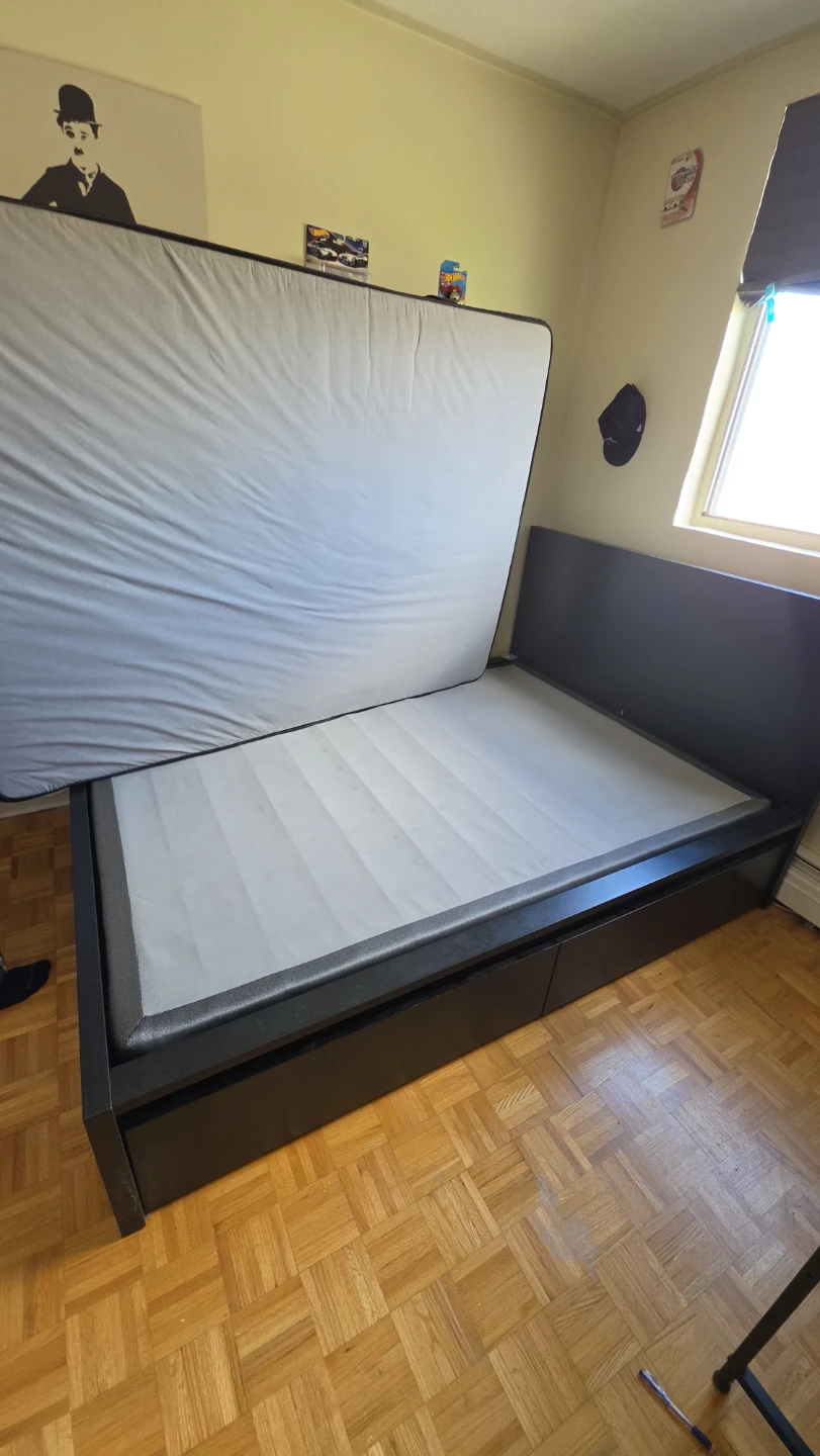 Double Bed + Kingsdown Mattress + Storage Bed Frame - photo 3