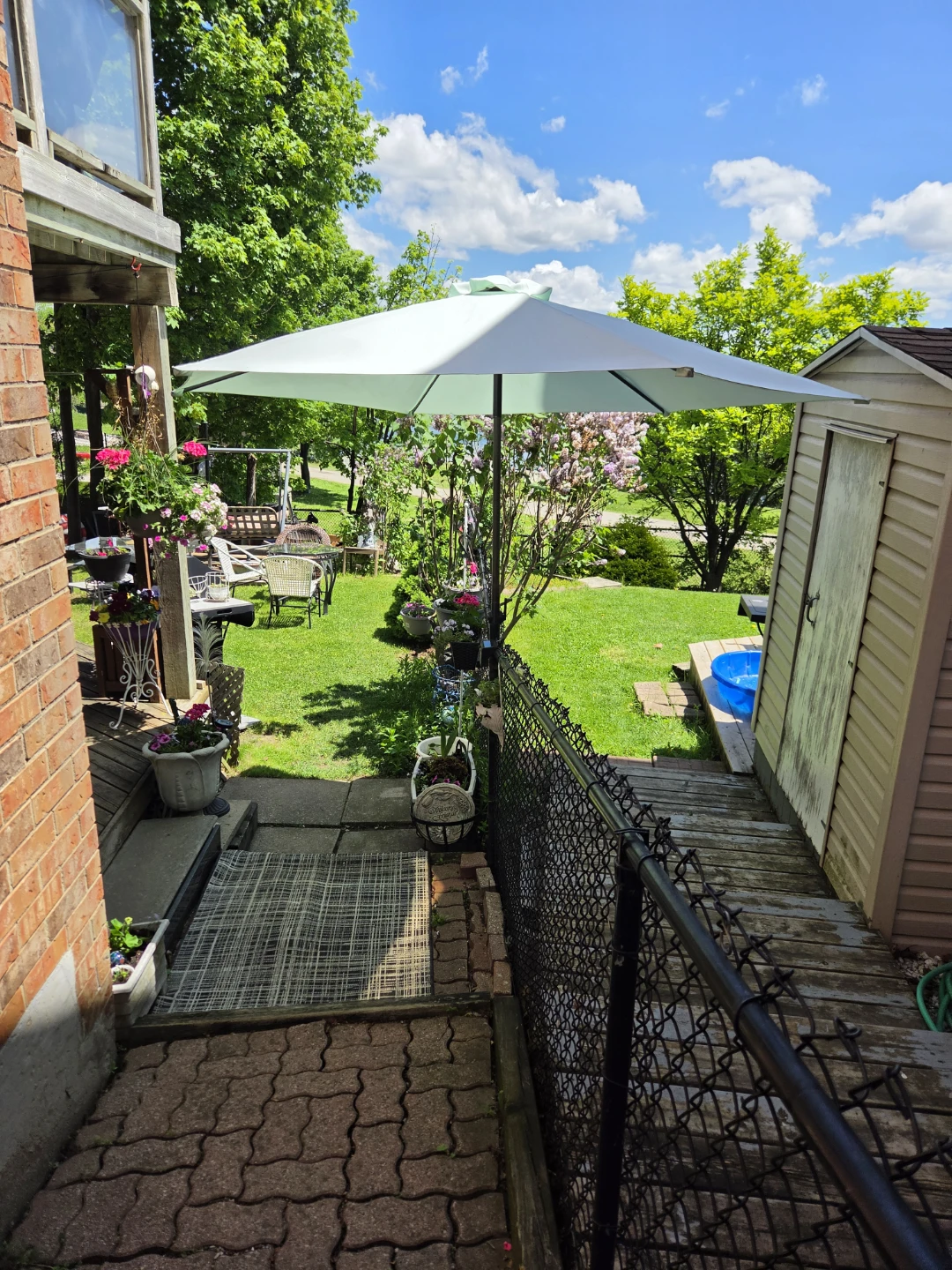 Light Green Patio Umbrella
