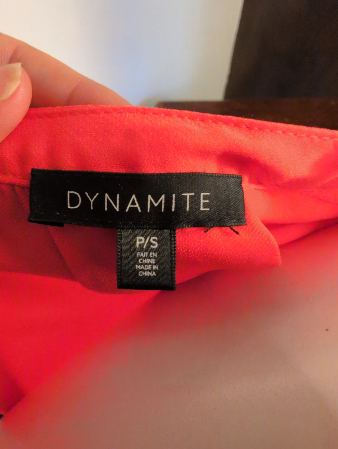 Dynamite sleeveless v-neck top - orange - P/S - photo 4