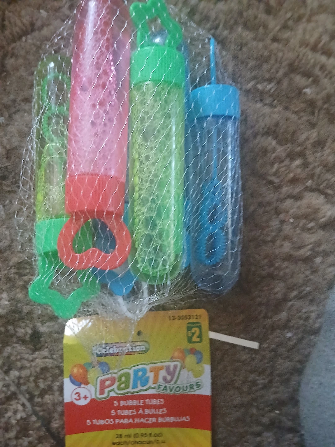 5 Bubble Tubes Party Favours