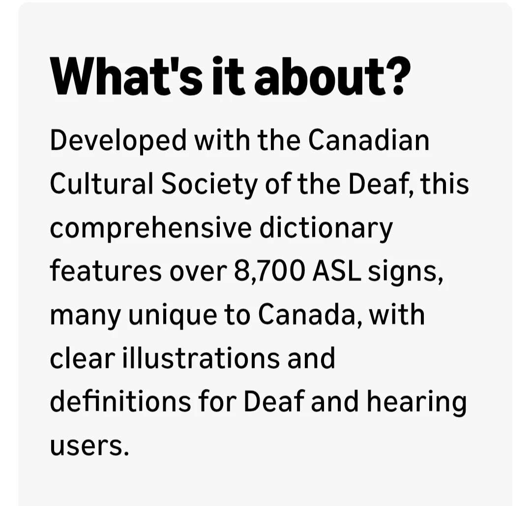 The Canadian Dictionary of ASL - photo 3